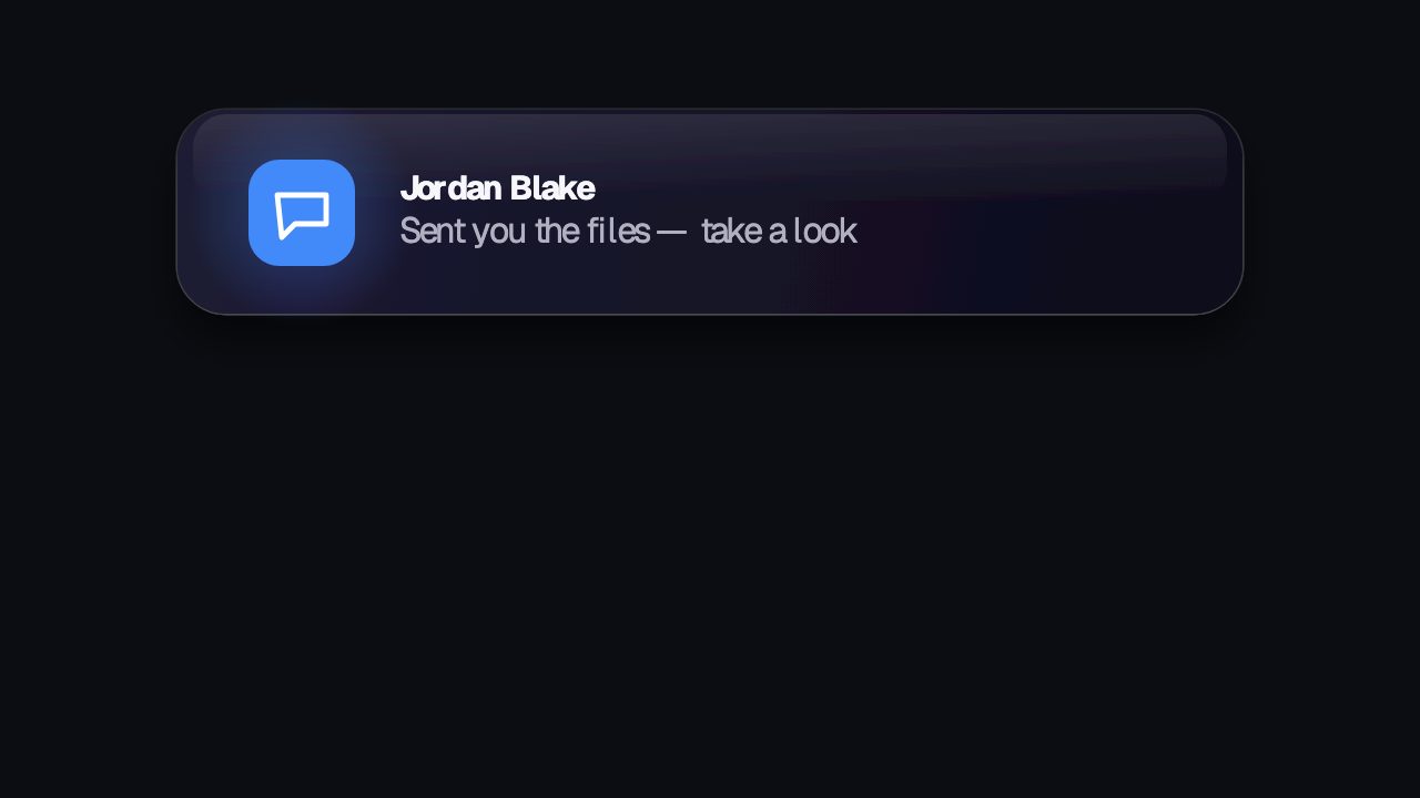 DM Popup animation preview