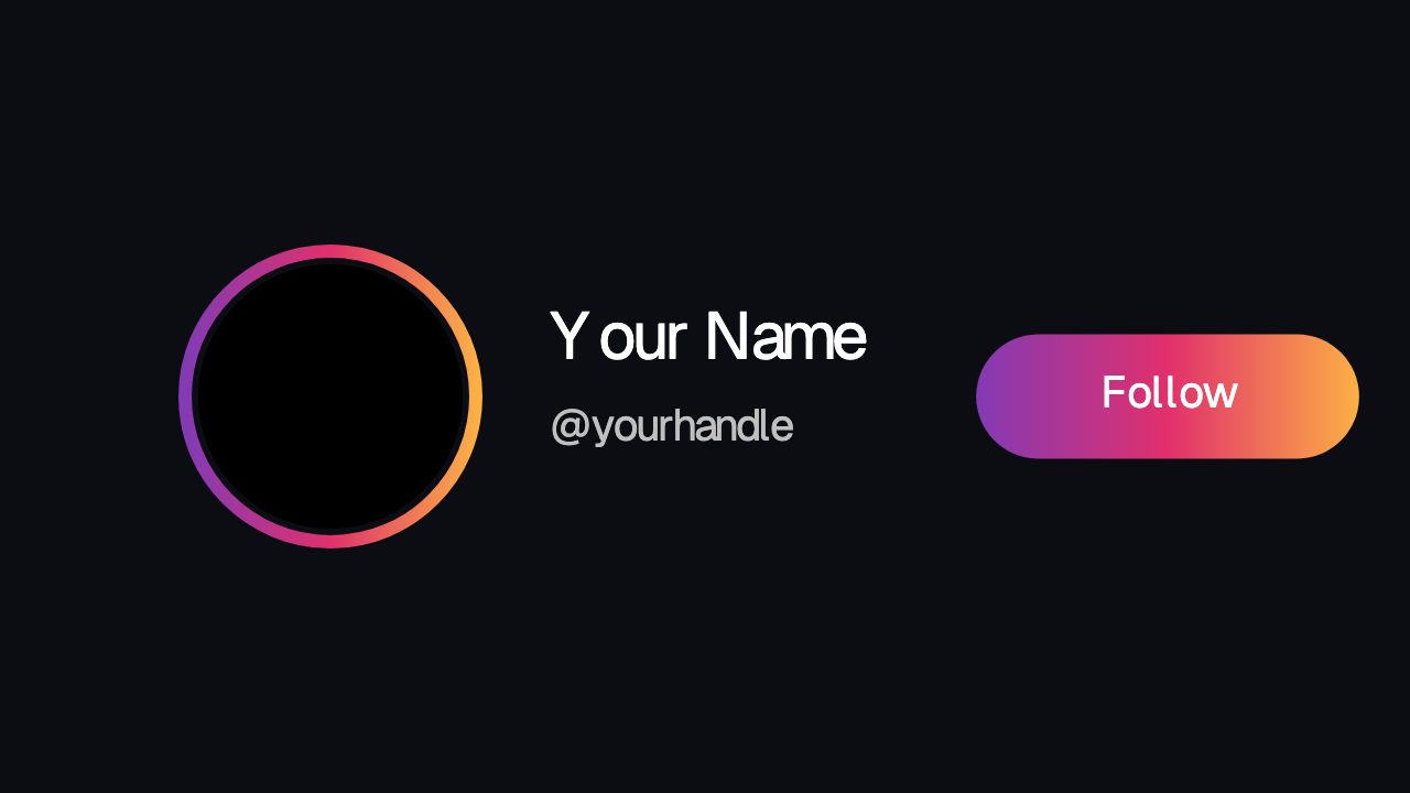 Instagram Follow animation preview